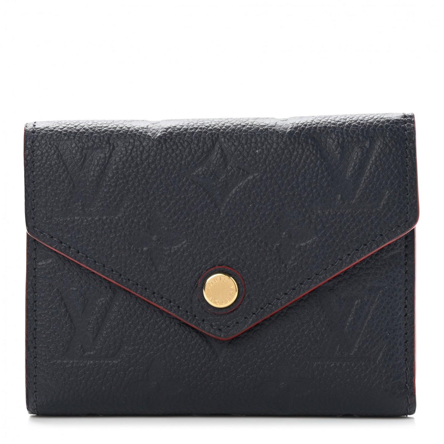 Empreinte Victorine Wallet Marine Rouge