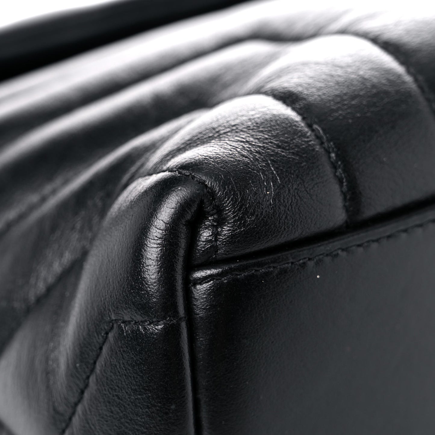Calfskin Y Quilted Monogram Small Loulou Backpack Black
