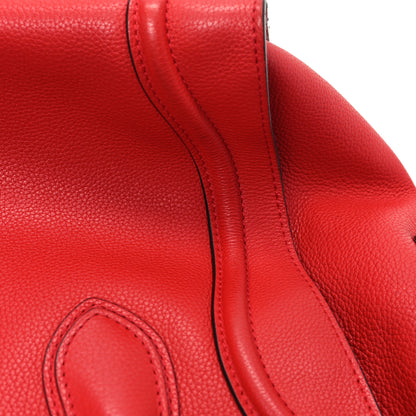 Celine Drummed Calfskin Mini Luggage Coquelicot 11 of 12