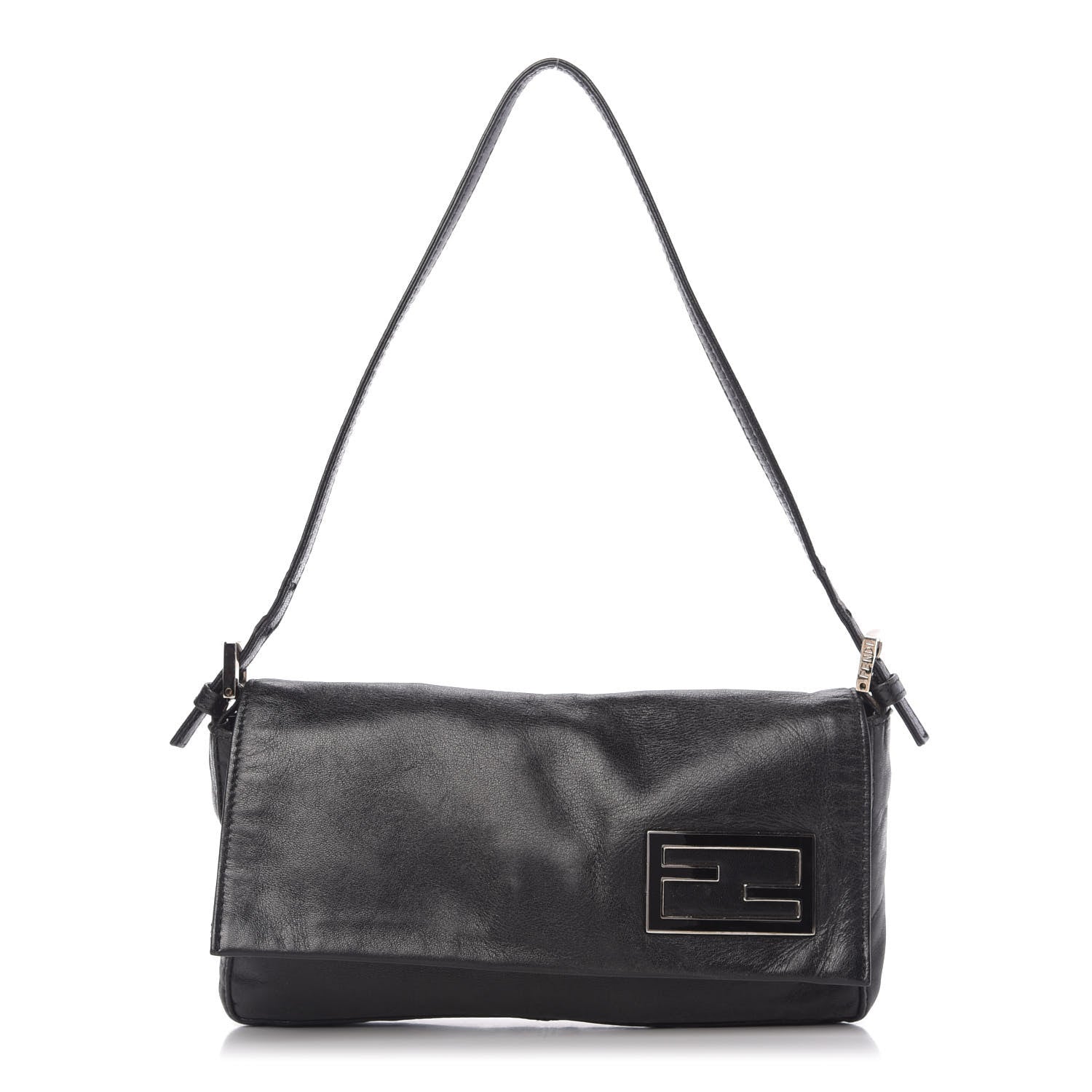 Fendi Calfskin Baguette Black 1 of 8