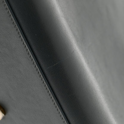 Saint Laurent Calfskin Small Classic Sac De Jour Petrol 9 of 12