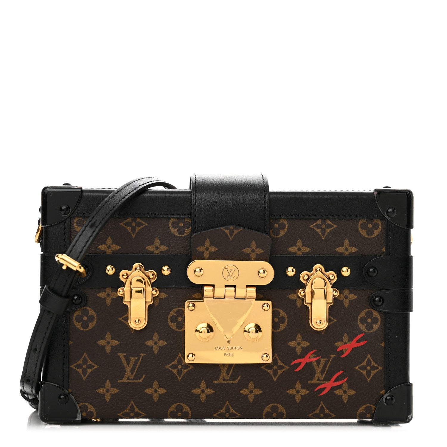 Louis Vuitton Monogram Petite Malle Black 1 of 10