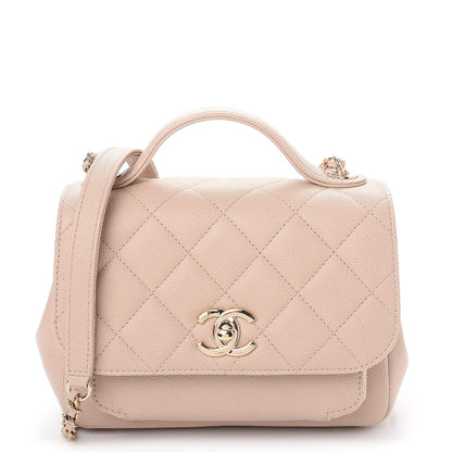 Chanel Caviar Quilted Small Business Affinity Flap Beige 1 of 10