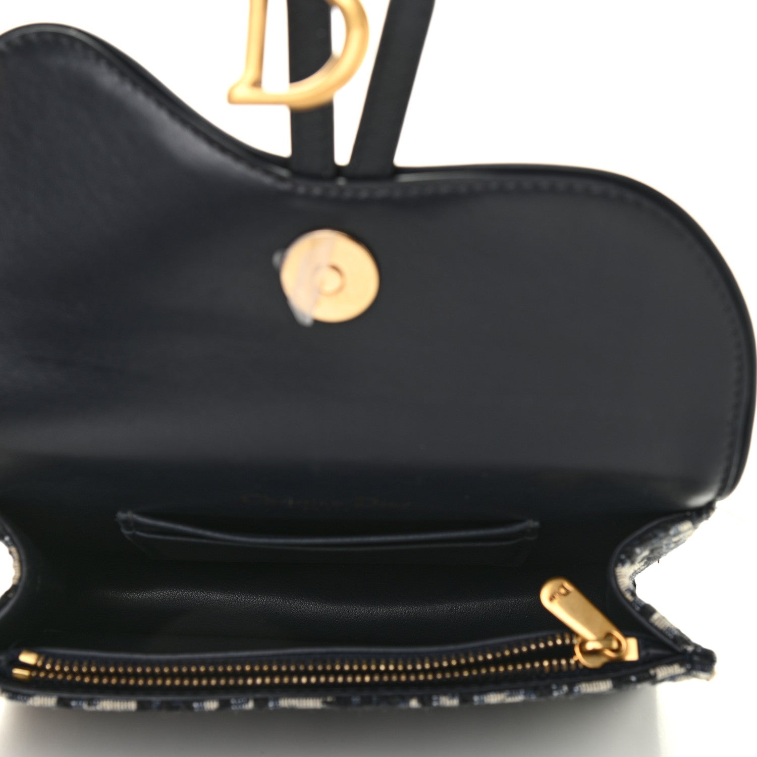 Christian Dior Oblique Saddle Belt Bag Blue 4 of 11
