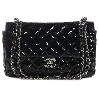 Chanel Patent Medium Double Flap Black 1 of 7