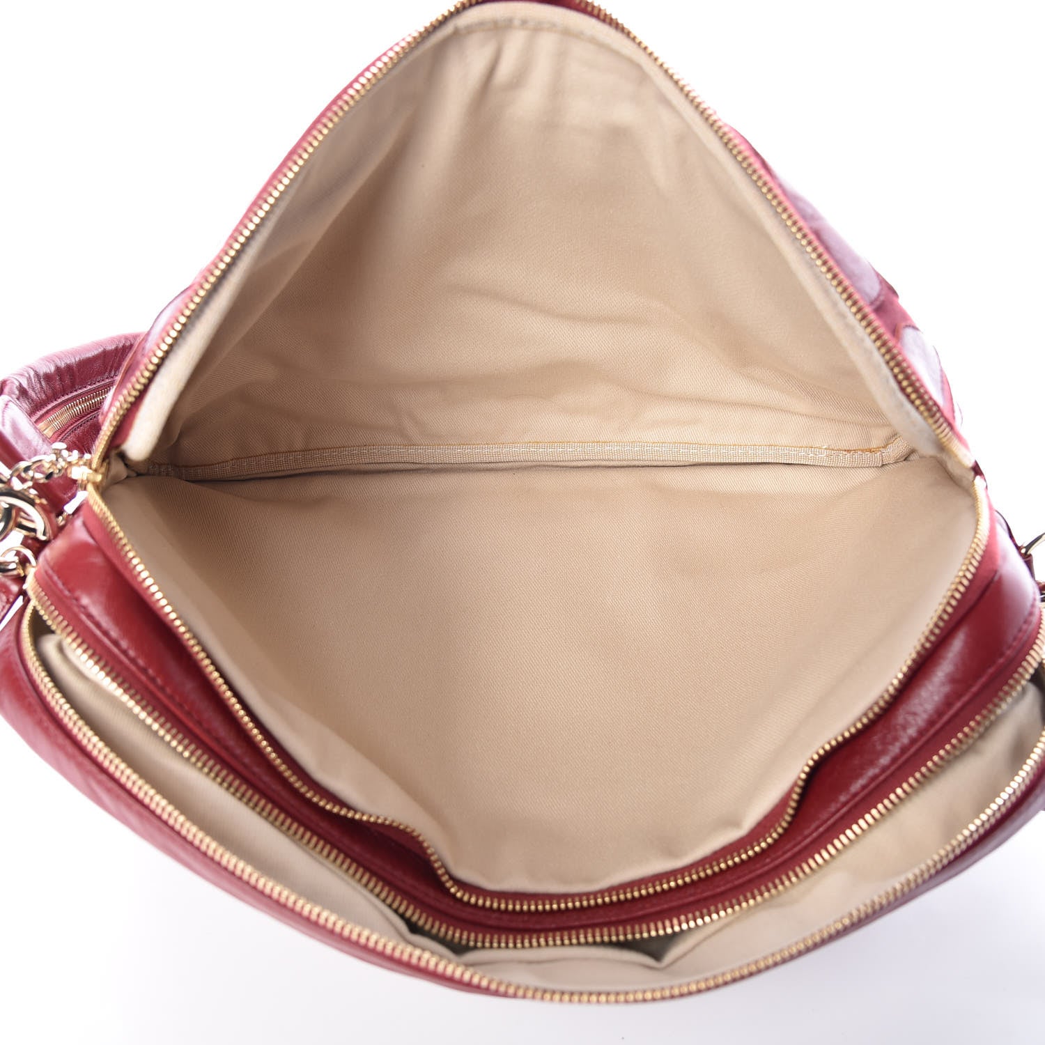 Chanel Lambskin Jersey Scales Camera Case Bordeaux 6 of 11