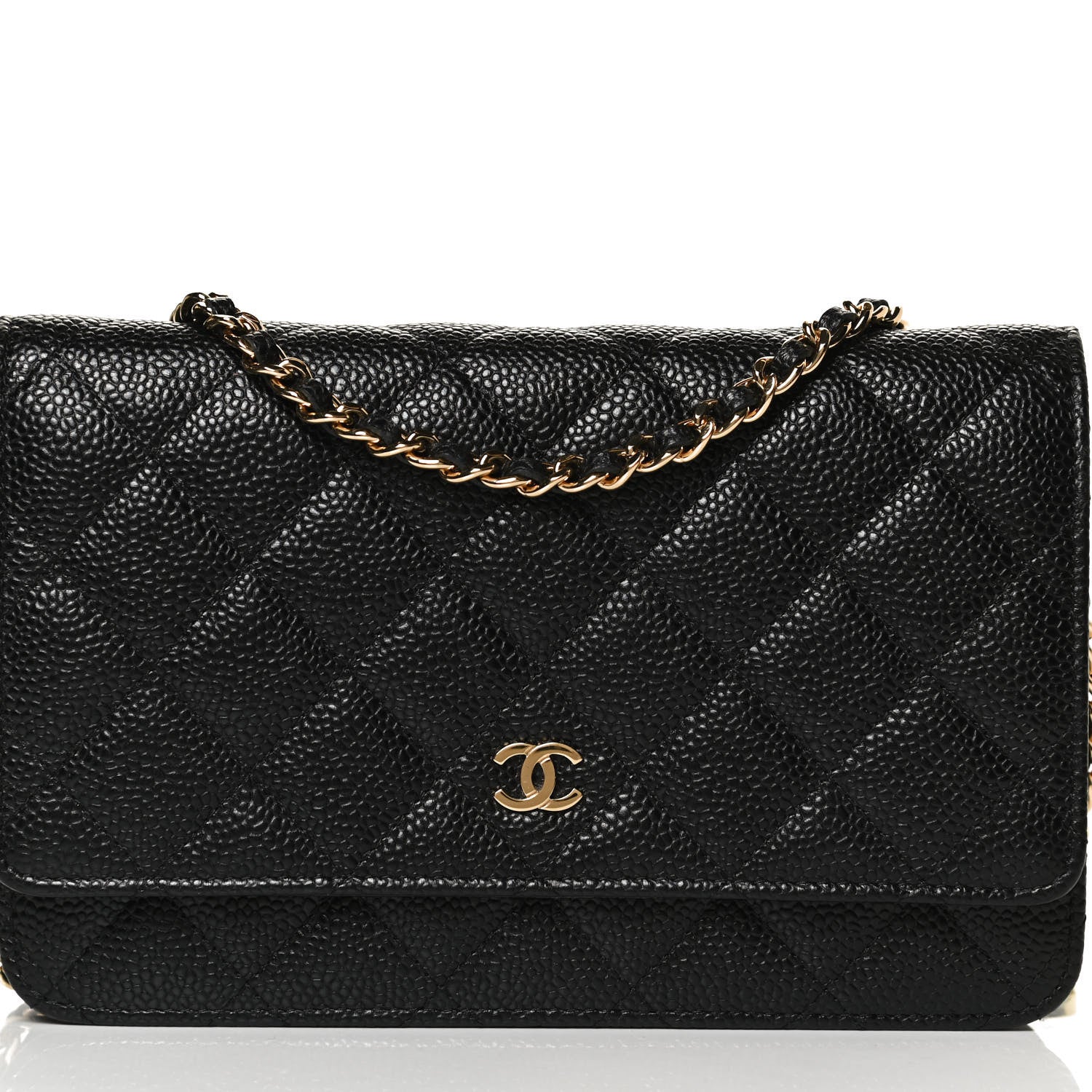 Chanel Caviar Quilted Wallet On Chain WOC Black 7 of 12