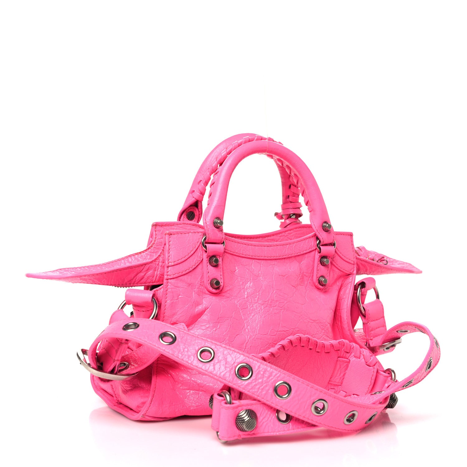 Balenciaga Agneau Arena Neo Cagole Handbag XS Fluo Pink 4 of 14