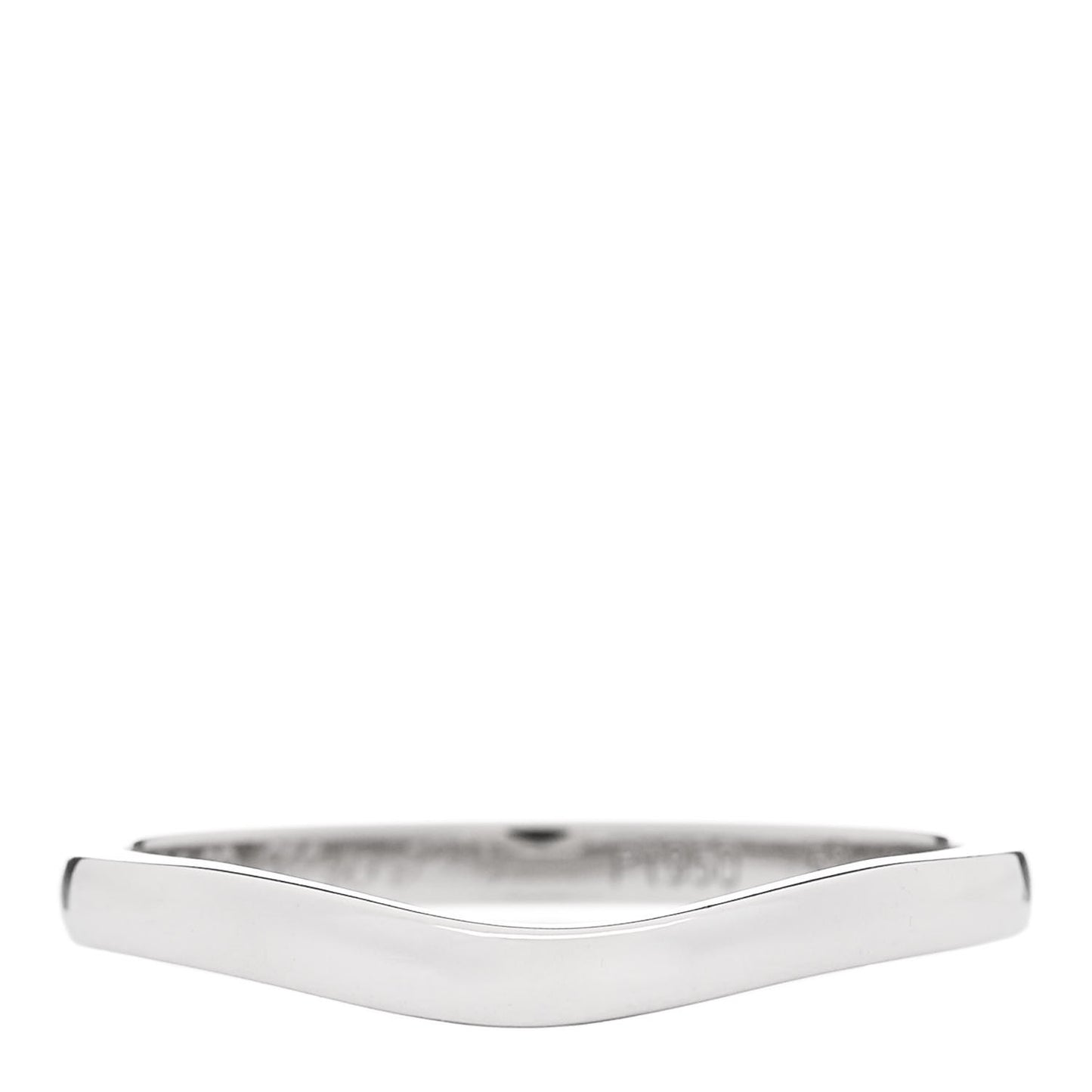 Platinum 2mm Ballerine Curved Wedding Band Ring 58 8.5