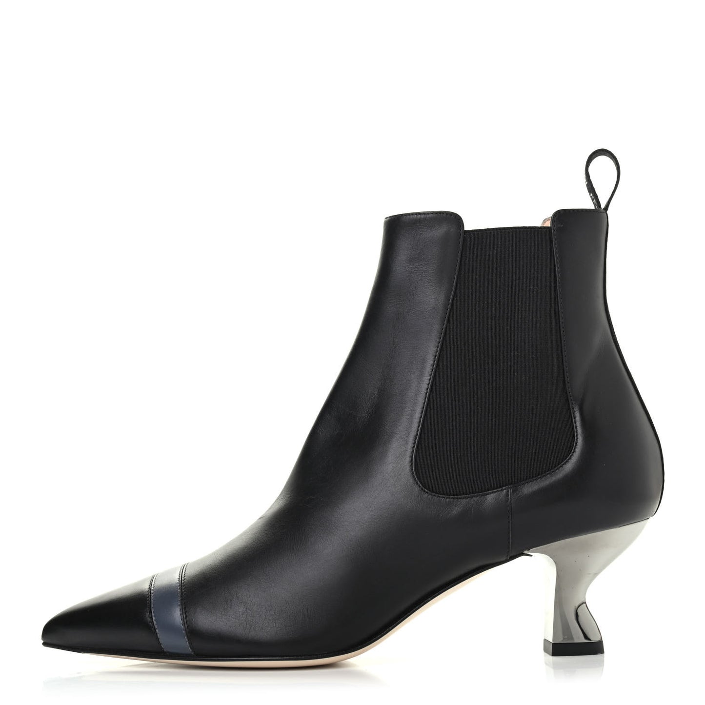 Vitello Colibri 55mm Ankle Booties 38 Black Antracite