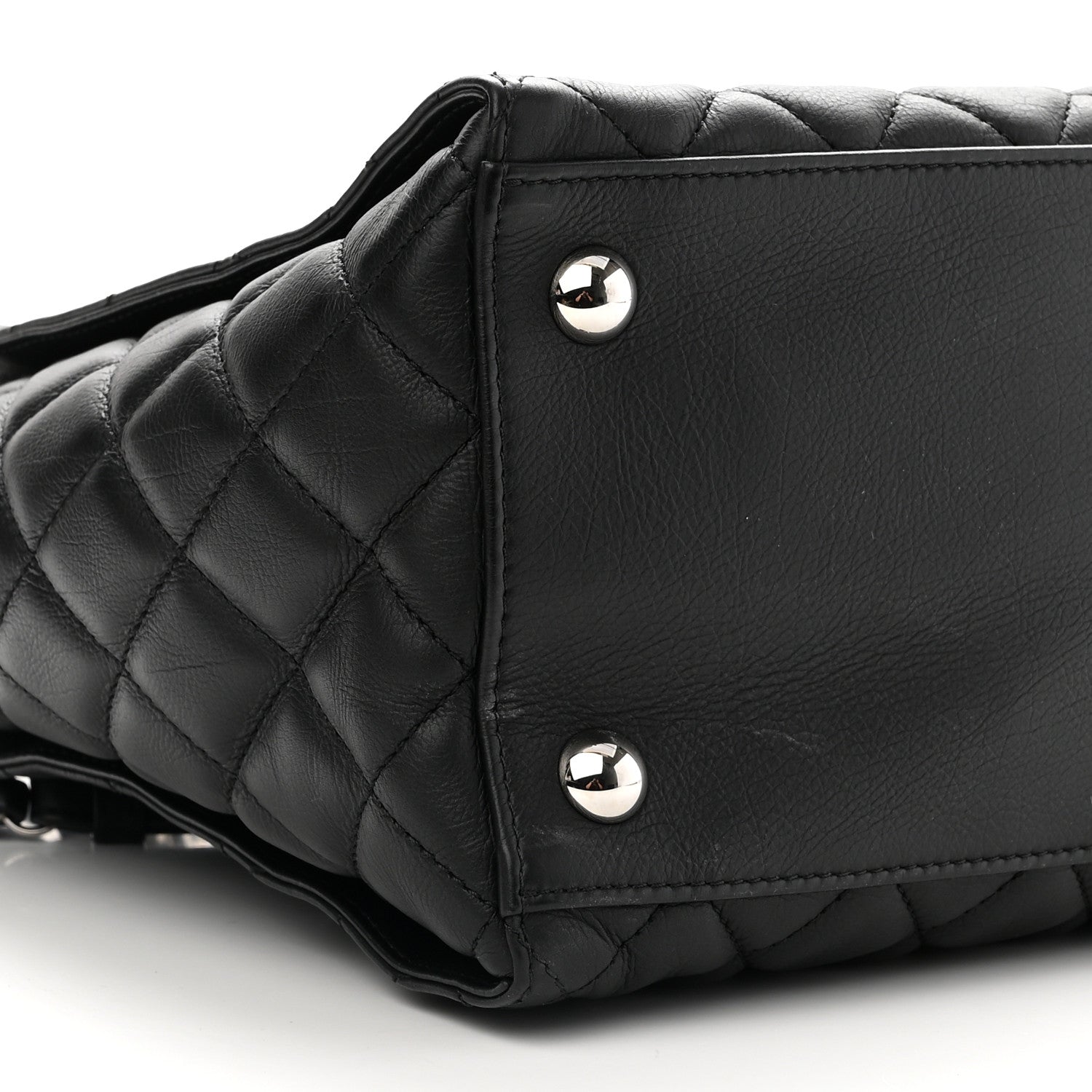 Chanel Calfskin Quilted Large Chic and Soft Shopping Tote Black 10 of 11