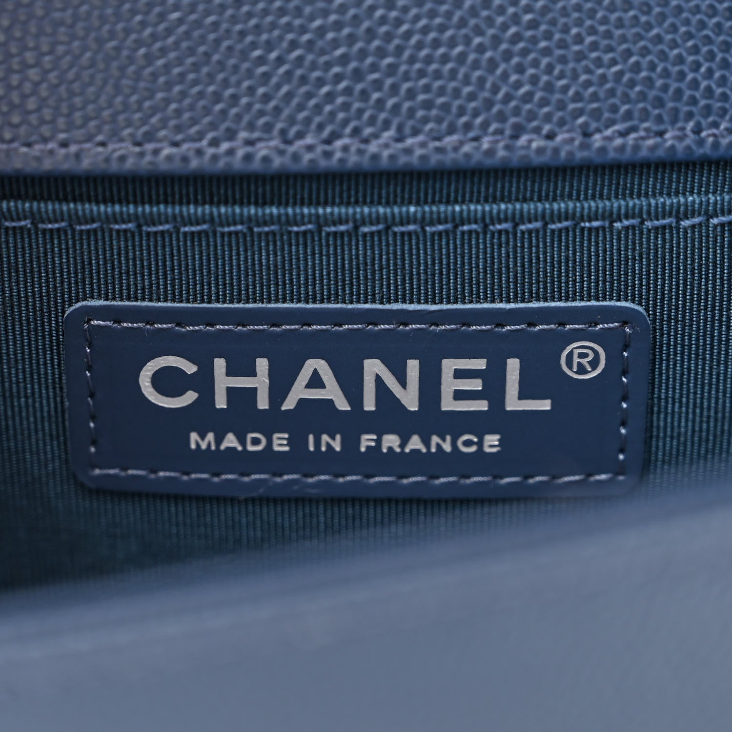 Chanel Caviar Quilted Small Boy Flap Blue 6 of 10