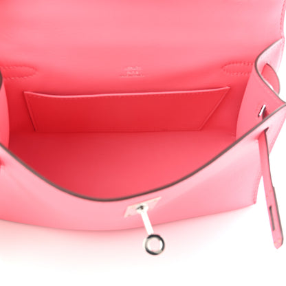 Hermes Swift Kelly Pochette Clutch Rose Azalee 4 of 7