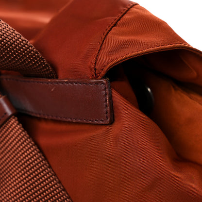 Prada Tessuto Nylon Saffiano Vela Backpack Papaya 23 of 25