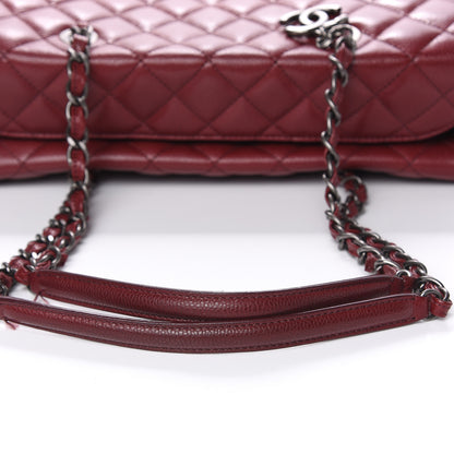 Chanel Caviar Quilted City Shopping Tote Dark Red 8 of 12