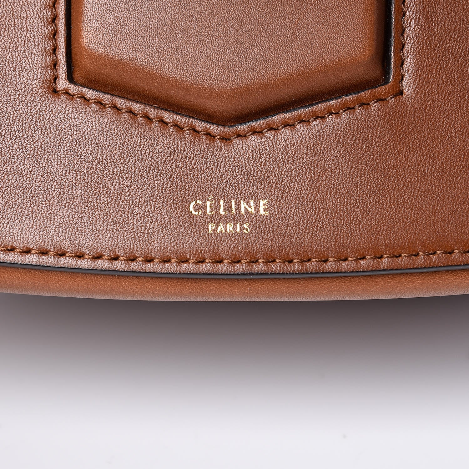 Celine Supersoft Calfskin Medium Trotteur Caramel 6 of 11