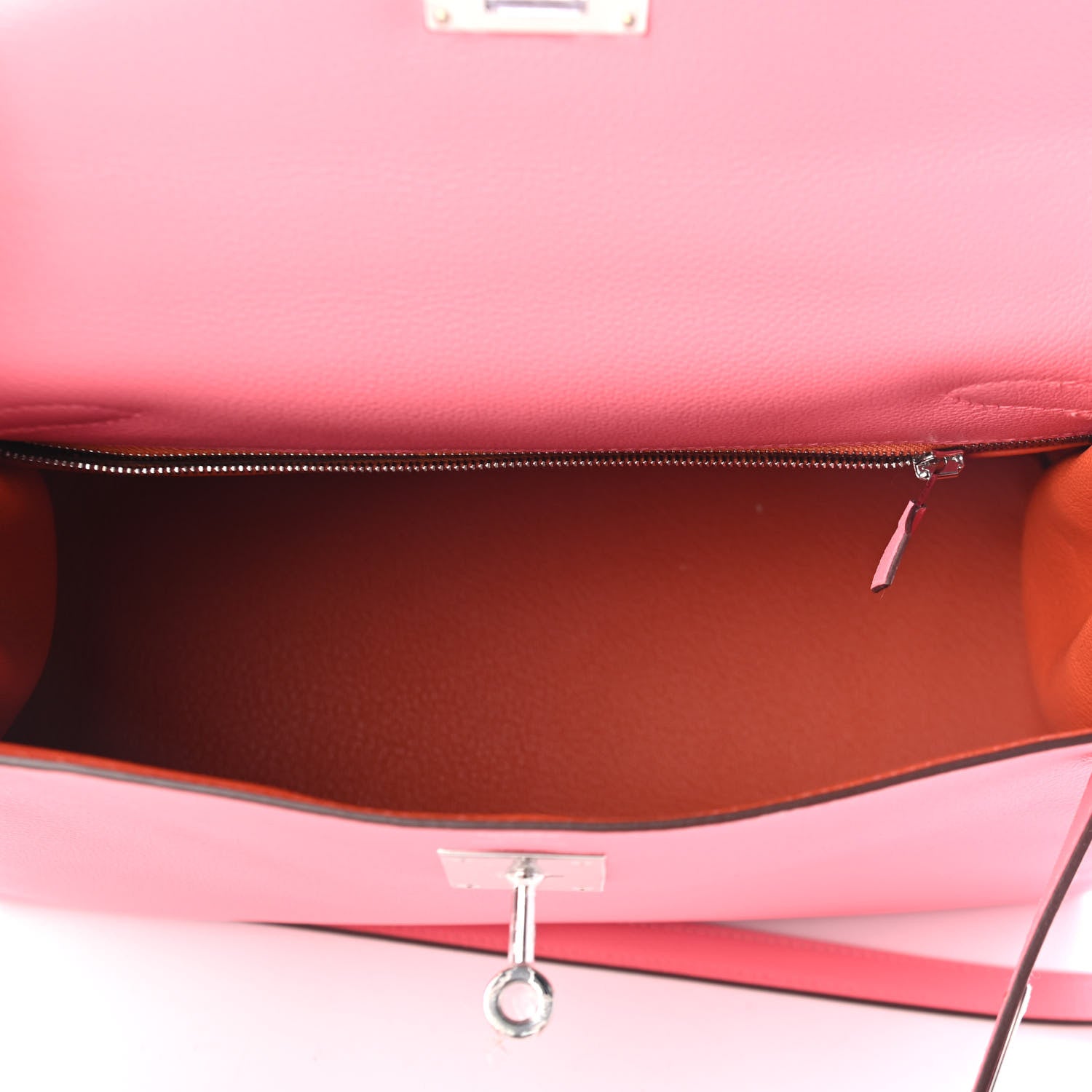 Hermes Evercolor Verso Kelly Retourne 28 Rose D'ete Terre Battue 4 of 8