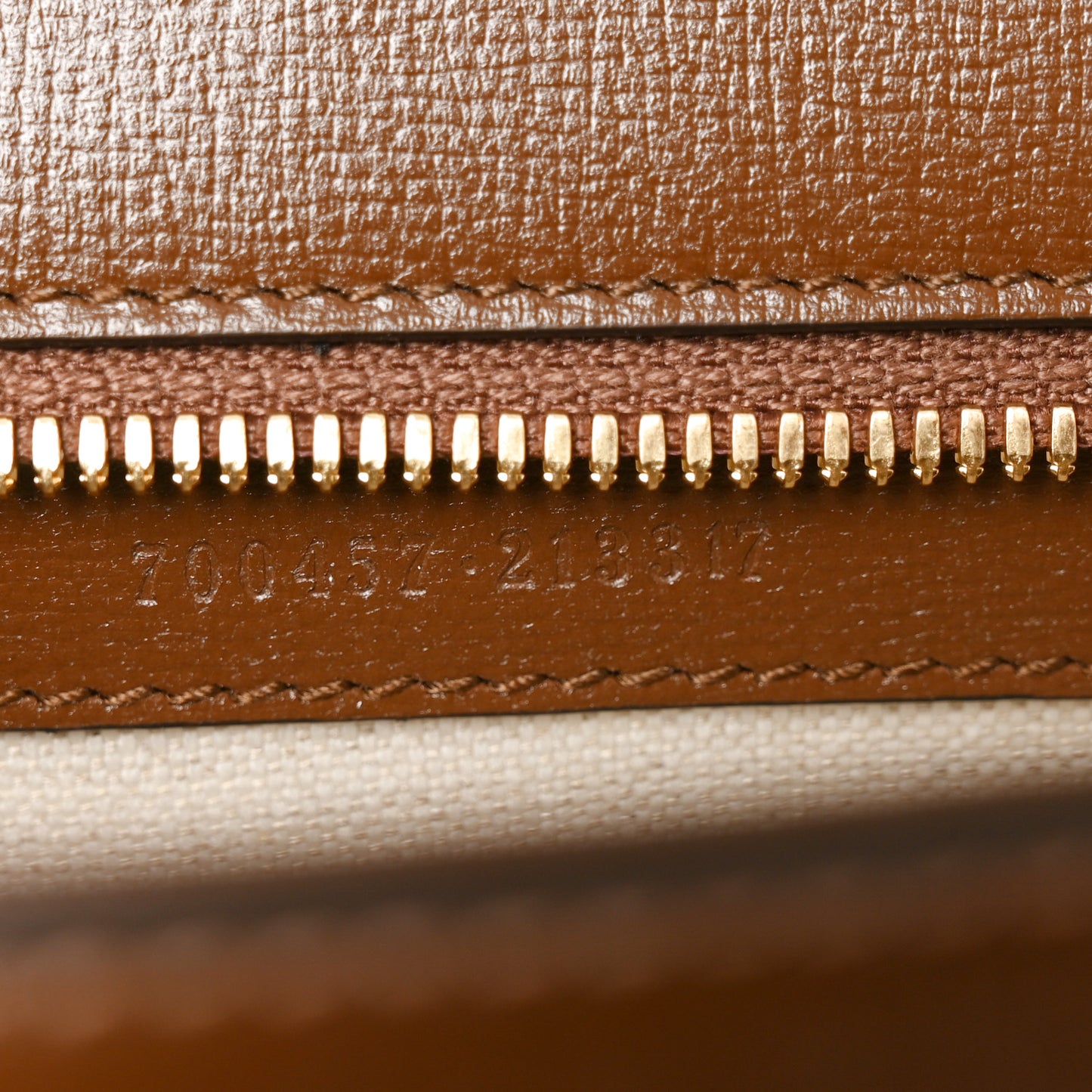 GG Supreme Monogram Azalea Calfskin Web Medium Horsebit 1955 Shoulder Bag Beige Ebony Brown Sugar