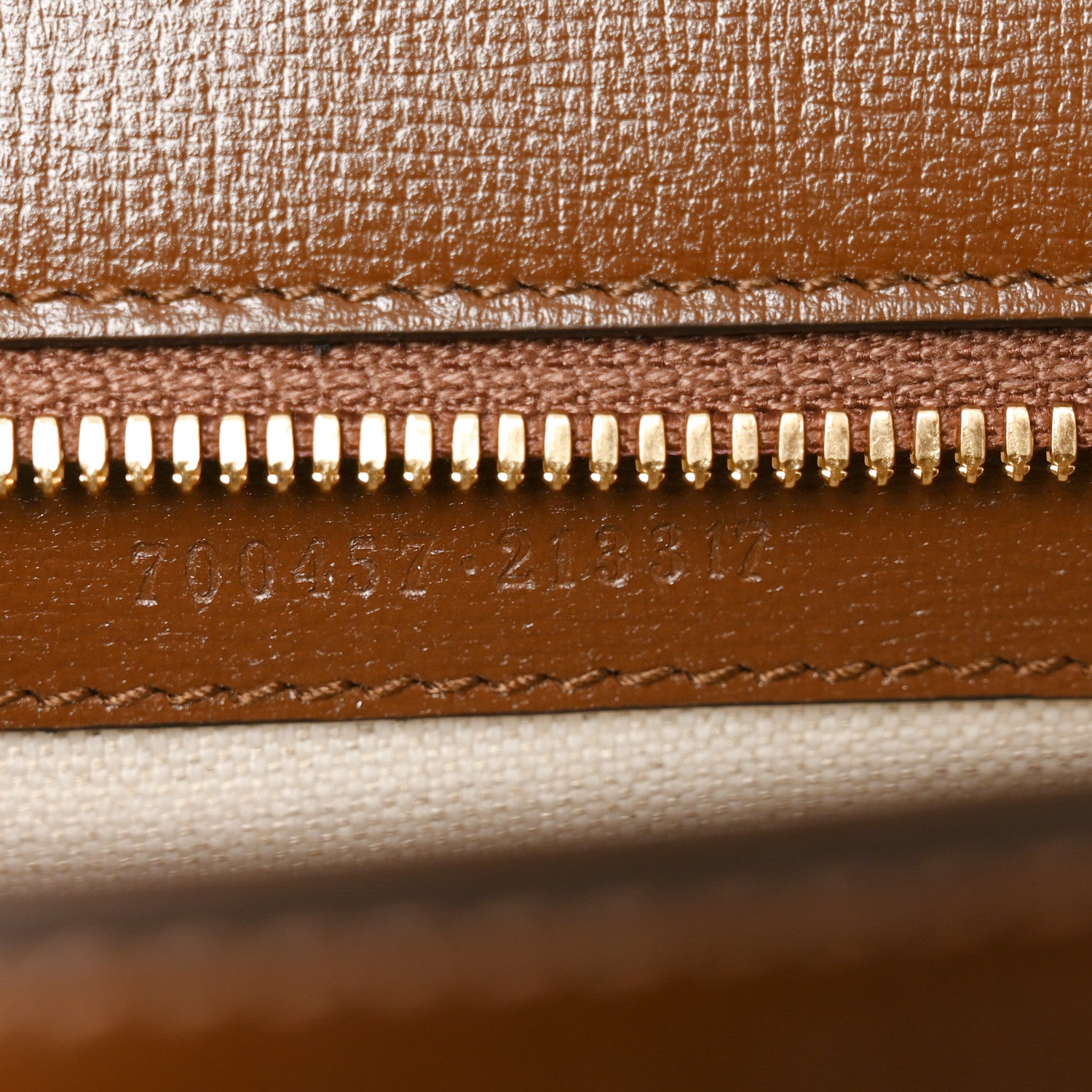 Gucci GG Supreme Monogram Azalea Calfskin Web Medium Horsebit 1955 Shoulder Bag Beige Ebony Brown Sugar 7 of 10