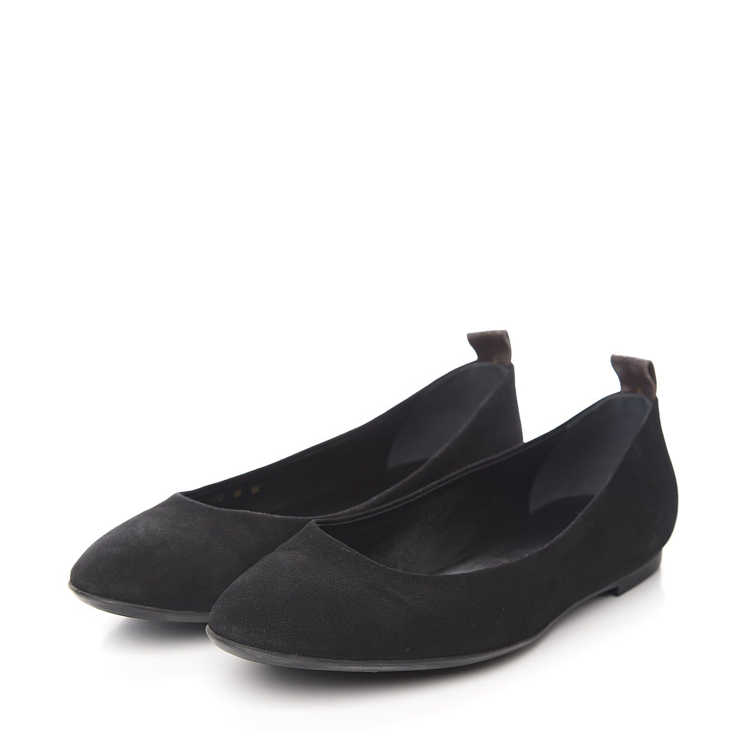 Louis Vuitton Suede Monogram Uniformes Ballet Flats 40 Black 3 of 10