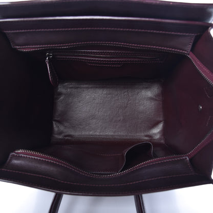 Celine Smooth Calfskin Mini Luggage Burgundy 5 of 23