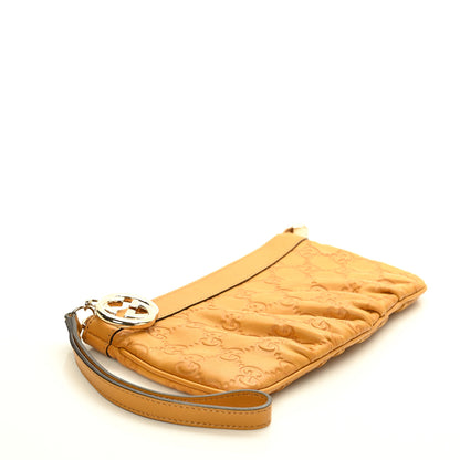 Gucci Guccissima New Brit Wristlet Yellow 3 of 6