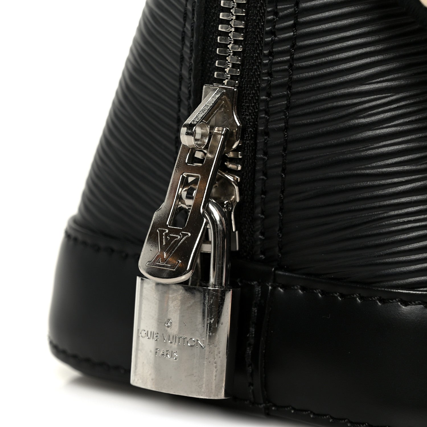 Louis Vuitton Epi Jacquard Alma BB Black 6 of 11