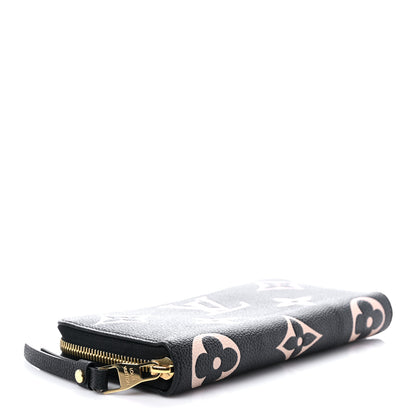 Louis Vuitton Empreinte Monogram Giant Zippy Wallet Black Beige 4 of 6
