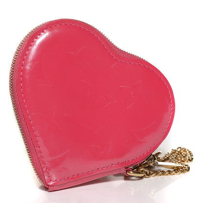 Louis Vuitton Vernis Heart Coin Purse Framboise 3 of 7
