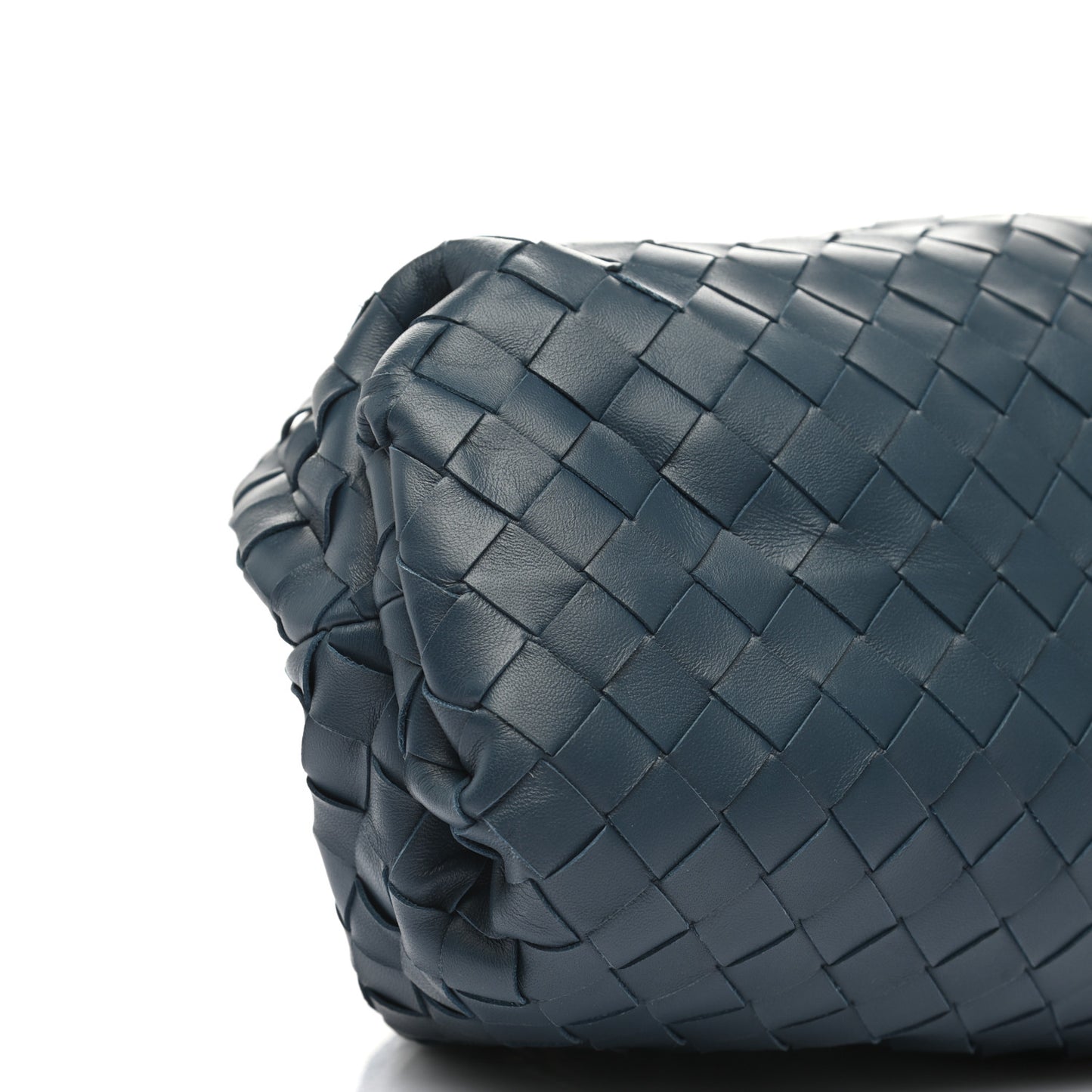Nappa Maxi Intrecciato The Pouch Oversized Clutch Deep Blue