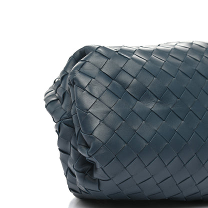 Bottega Veneta Nappa Maxi Intrecciato The Pouch Oversized Clutch Deep Blue 9 of 10