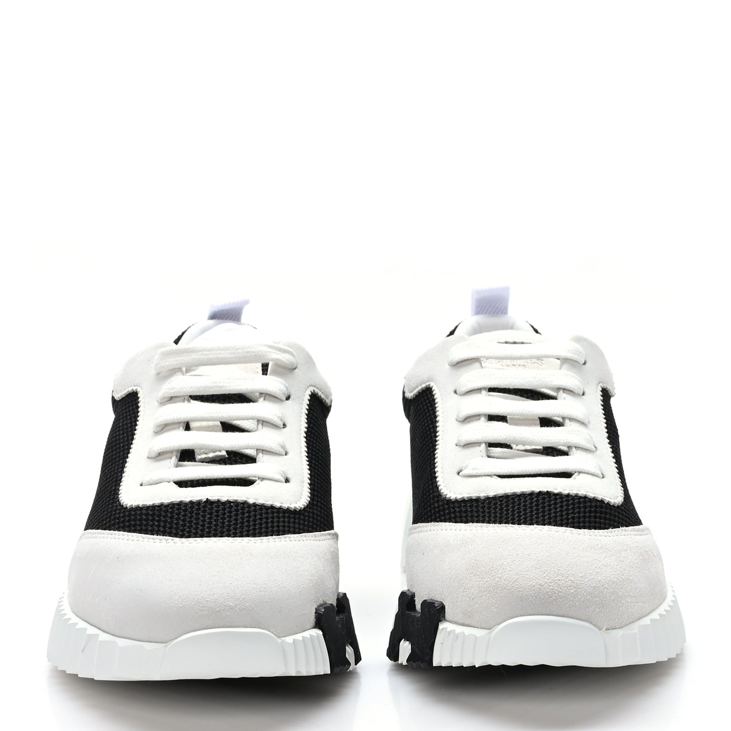 Air Mesh Suede Goatskin Bouncing Sneakers 37 Black Orange