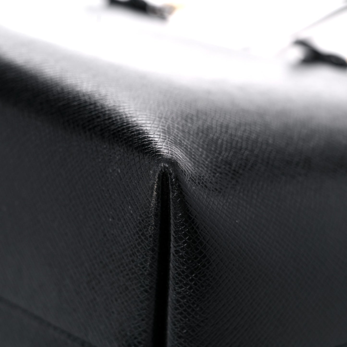 Calfskin Large Shopping Tote Black