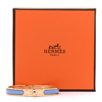 Hermes Enamel Mini Clic Kelly Bracelet GM Chardon 5 of 5