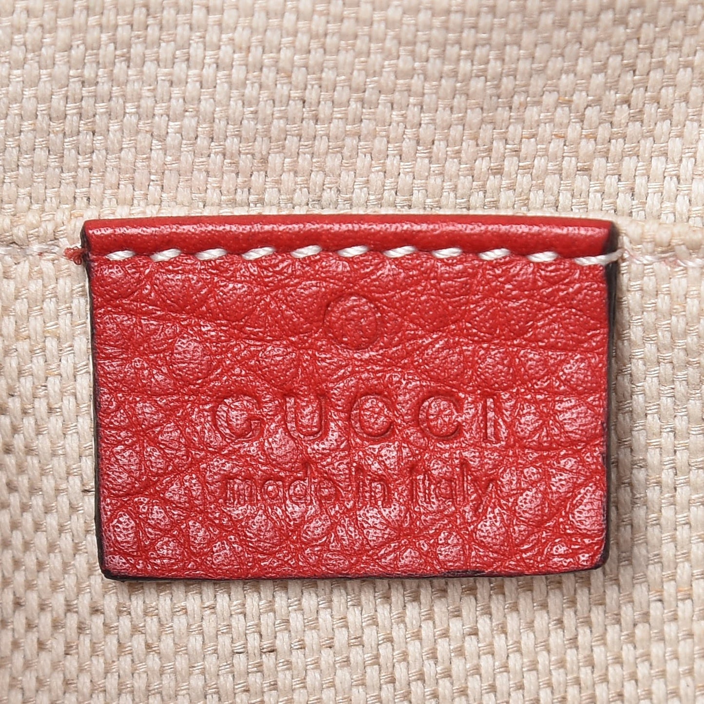 Pebbled Calfskin Small Soho Disco Bag Tabasco Red