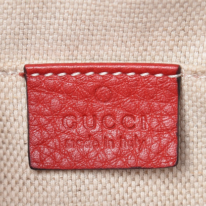 Gucci Pebbled Calfskin Small Soho Disco Bag Tabasco Red 6 of 12