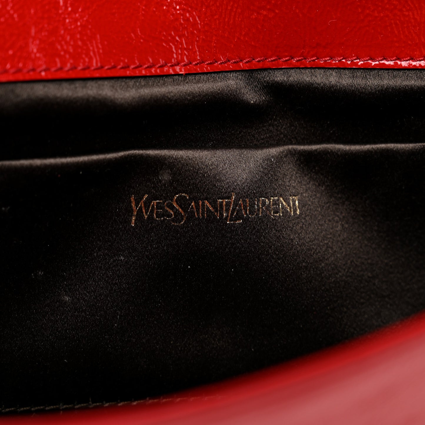Textured Patent Monogram Large Belle De Jour Clutch Red