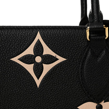 Louis Vuitton Empreinte Monogram Giant Onthego MM Black Beige 8 of 10