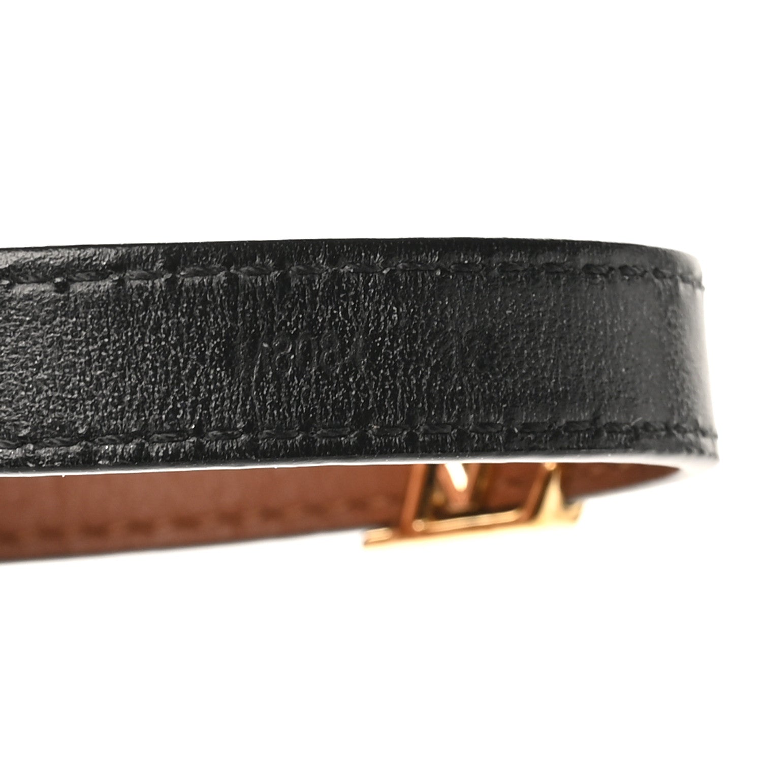 LOUIS VUITTON レザー バングル Louis Vuitton Calfskin LV Iconic Bracelet 19 Tan 1848582