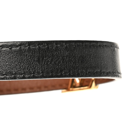 Louis Vuitton Calfskin LV Iconic Bracelet 19 Tan 6 of 6