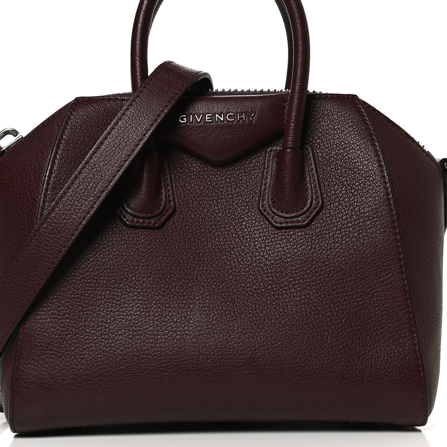 Sugar Goatskin Mini Antigona Oxblood