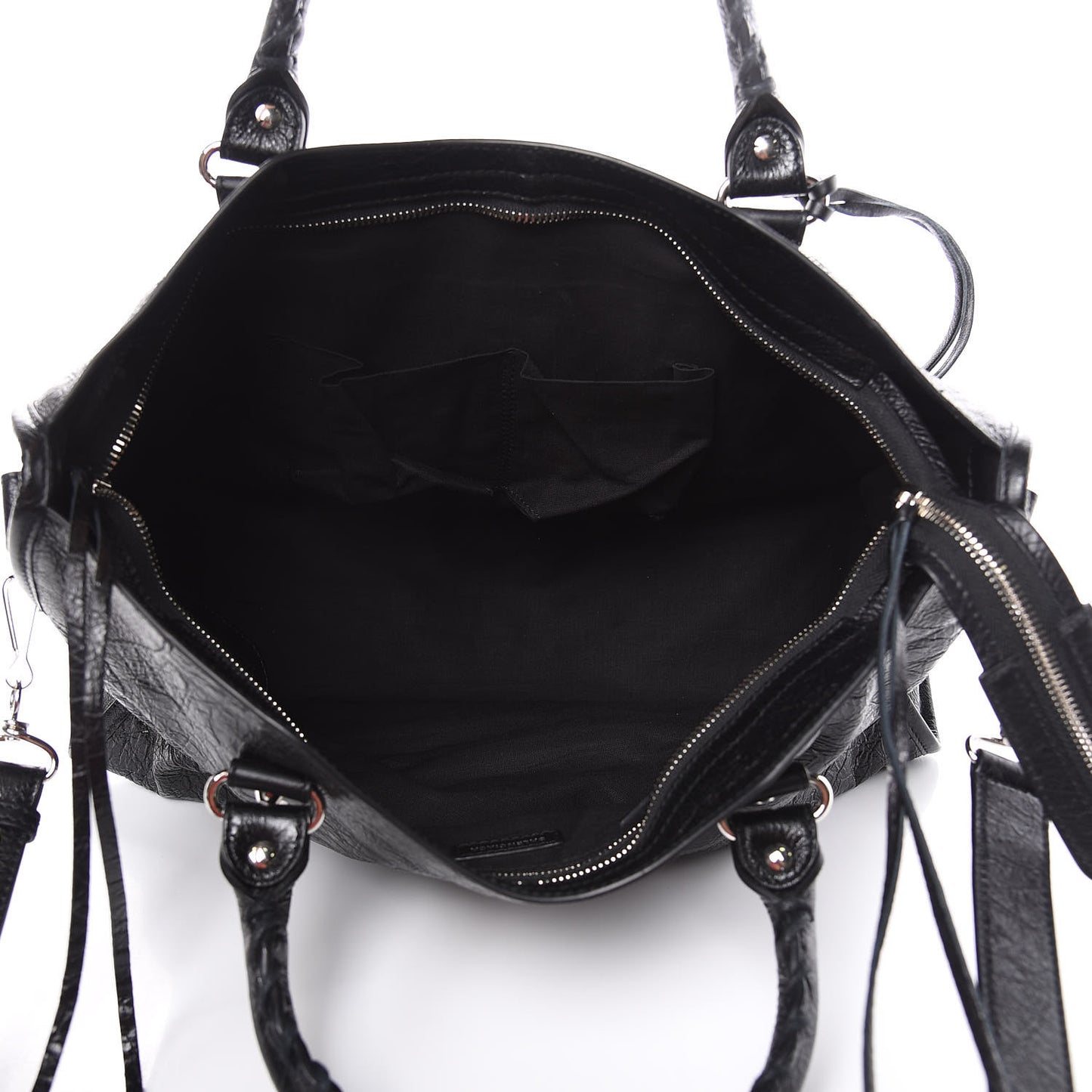 Agneau Classic Silver Hardware City Black