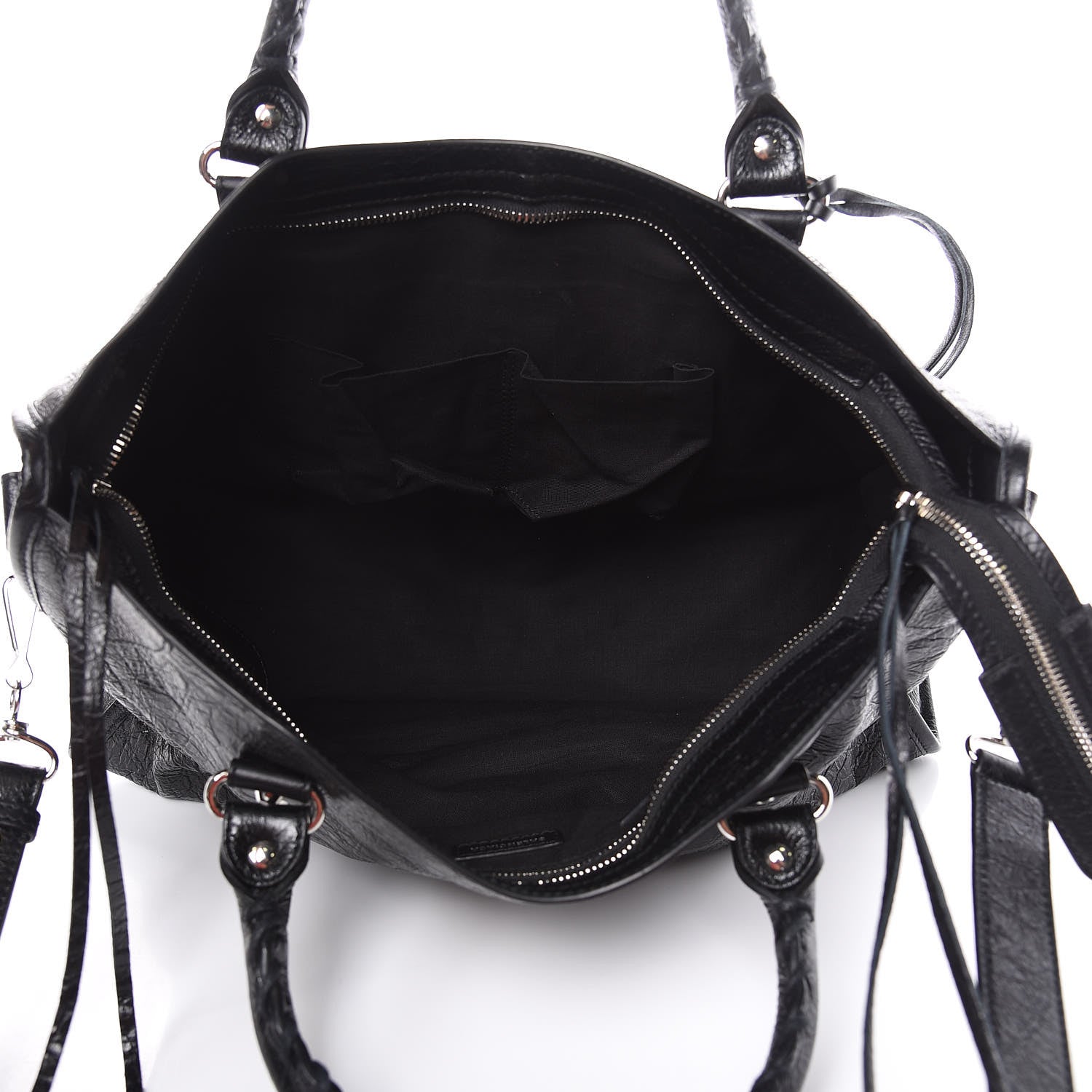 Balenciaga Agneau Classic Silver Hardware City Black 5 of 9