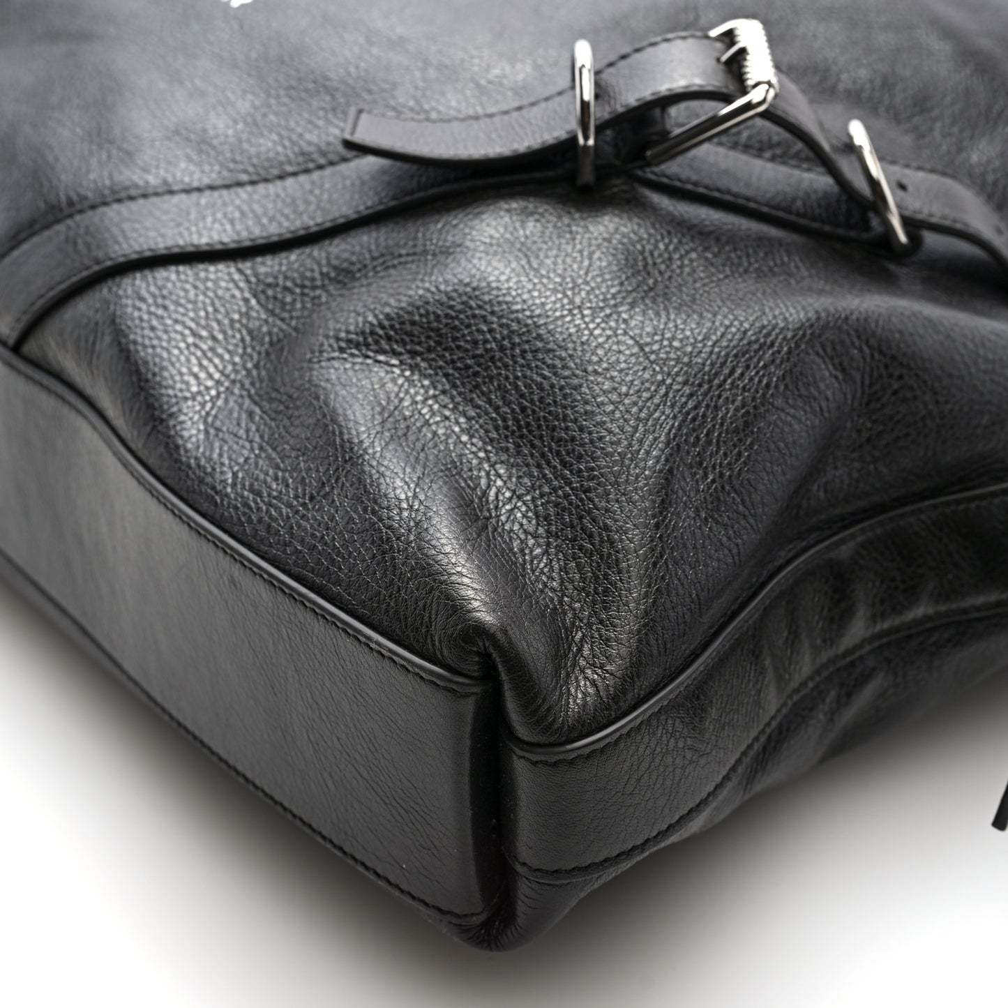 Calfskin Shearling Large Voyou Bag Chocolate