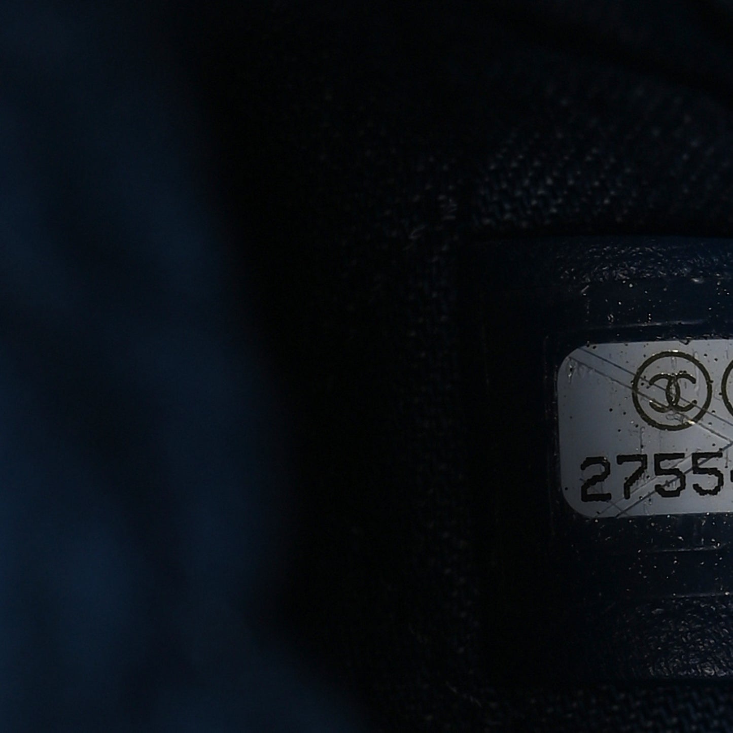 Denim Printed Shopping Bag Blue