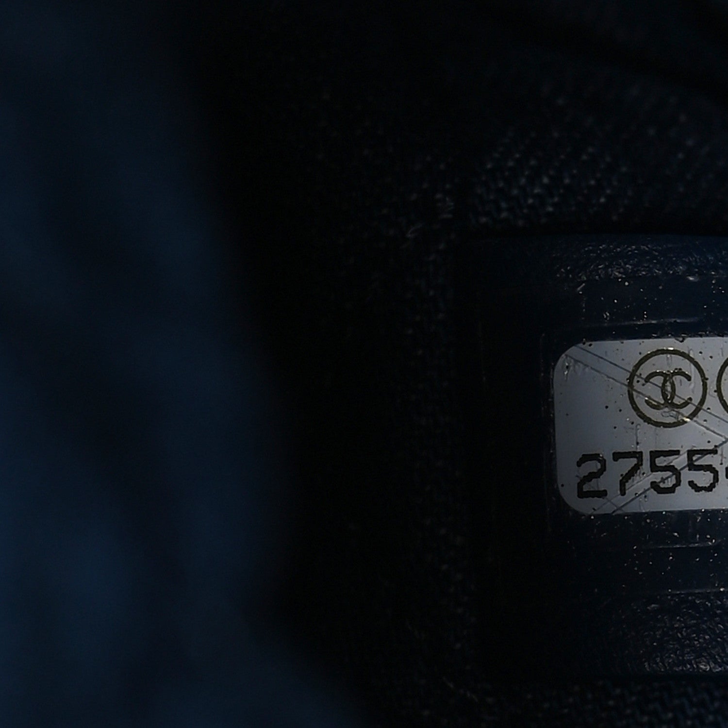 Chanel Denim Printed Shopping Bag Blue 8 of 13