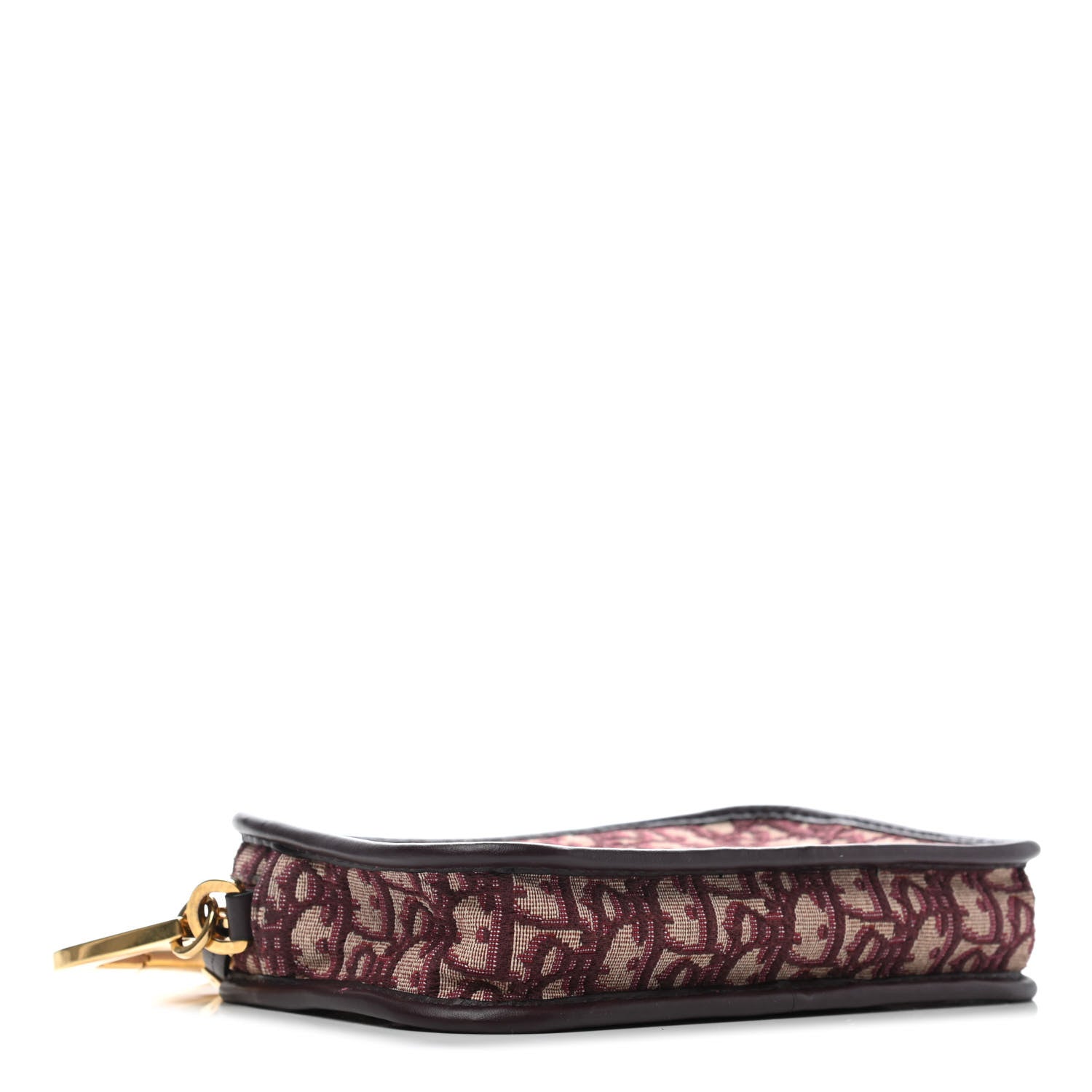 Christian Dior Oblique Diorquake Clutch Burgundy 3 of 5