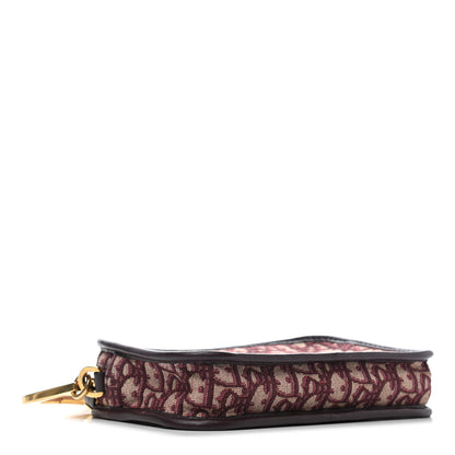 Christian Dior Oblique Diorquake Clutch Burgundy 3 of 5
