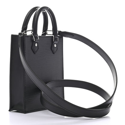 Louis Vuitton Epi Petit Sac Plat Black 2 of 8