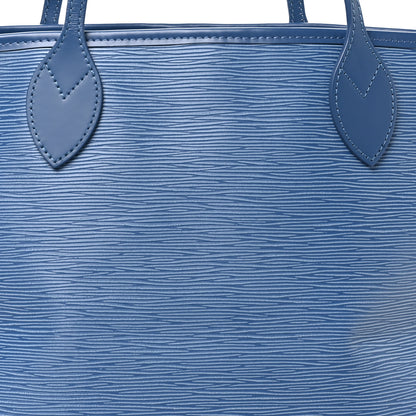Louis Vuitton Epi Neverfull MM Denim Blue 8 of 10
